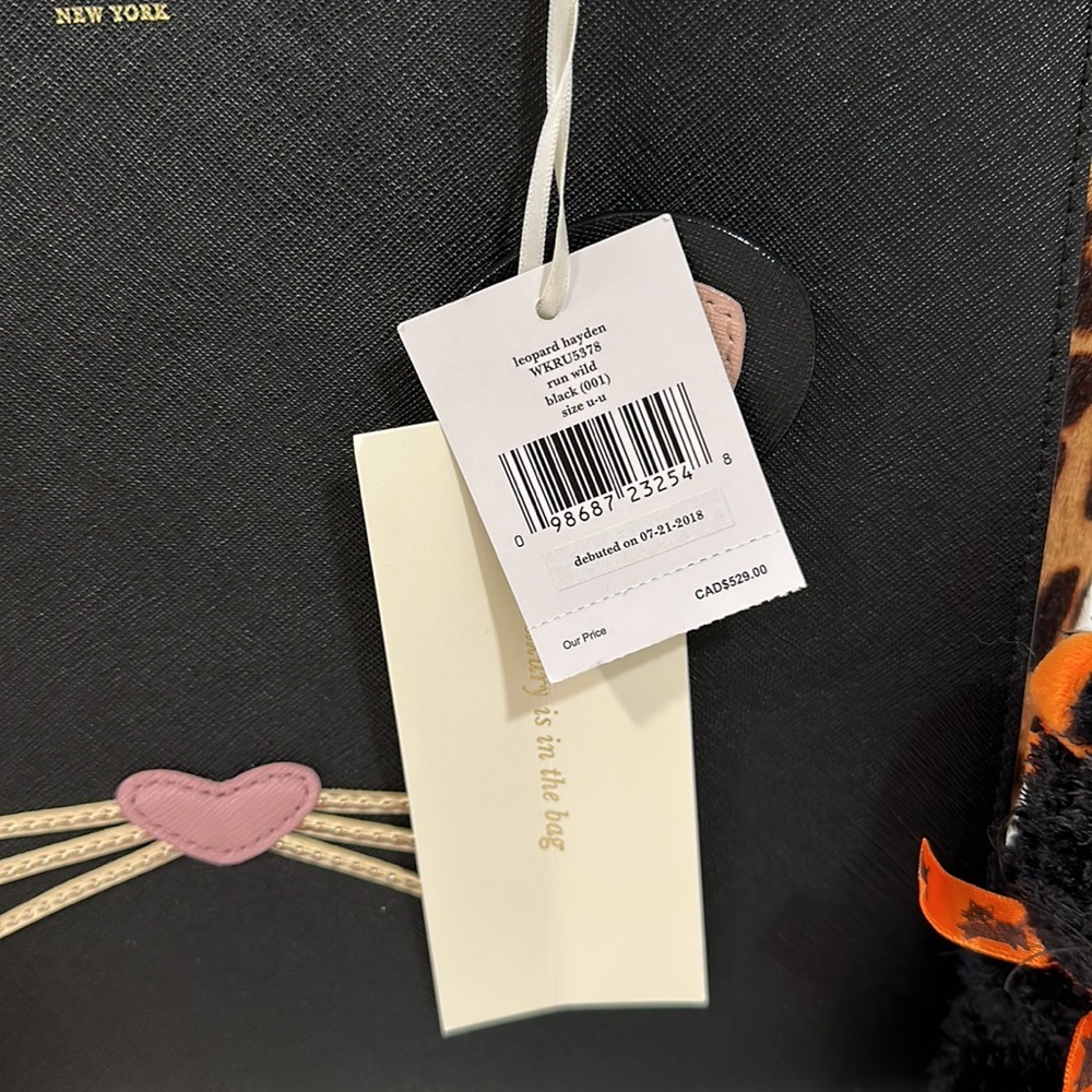 Kate Spade ♠️ leopard calf hair tote nwt - Picture 6 of 12